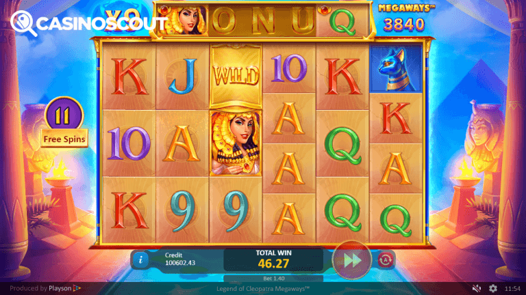 Legend of Cleopatra Megaways Gratis Spins
