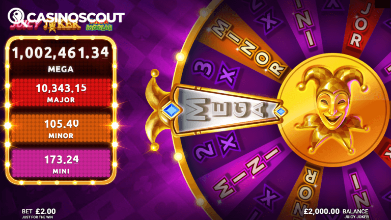 Juicy Joker Mega Moolah Bonus