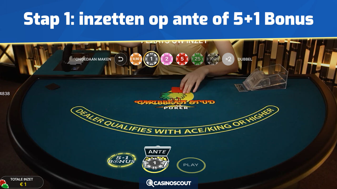 Inzetten op ante of 5+1 bonus