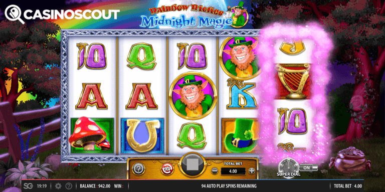 Rainbow Riches Midnight Magic Gratis Spins