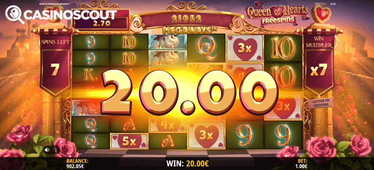 Queen Of Wonderland Megaways Bonus