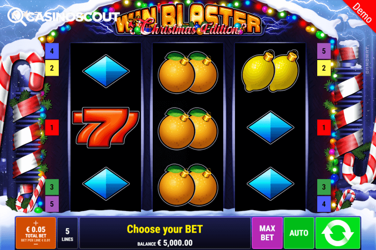 Win Blaster Christmas Edition Gratis Spins