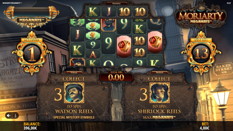 Moriarty Megaways Gratis Spins