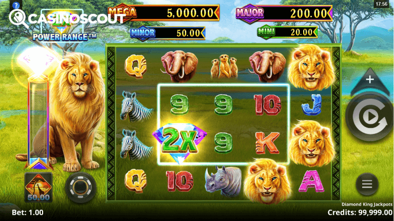 Diamond King Jackpots Gratis Spins