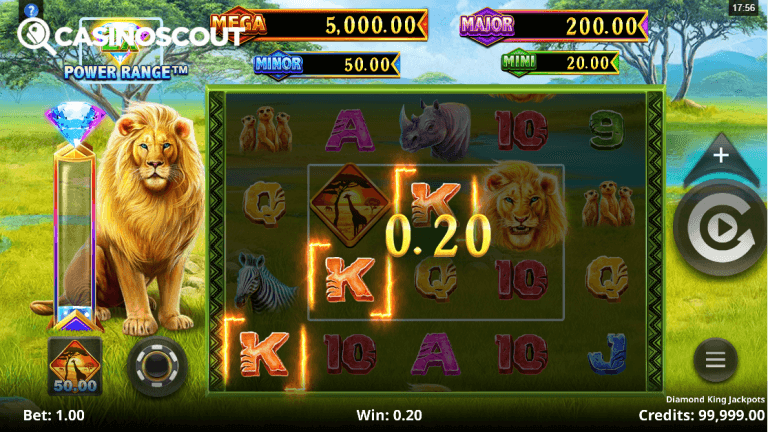 Diamond King Jackpots Bonus