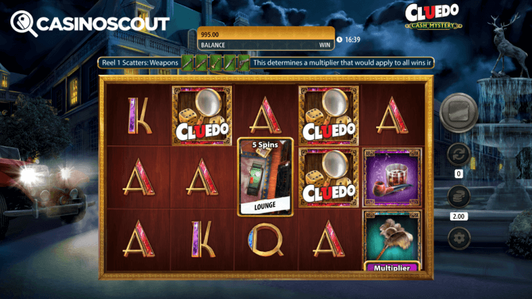 Cluedo Cash Mystery Gratis Spins