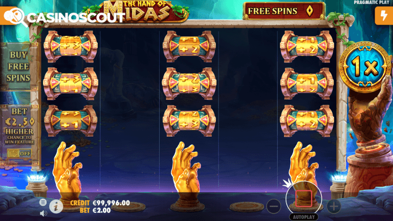 The Hand of Midas Gratis Spins