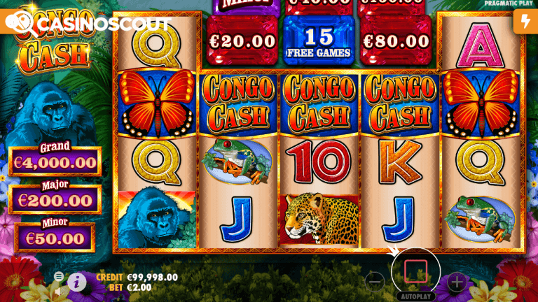 Congo Cash Gratis Spins