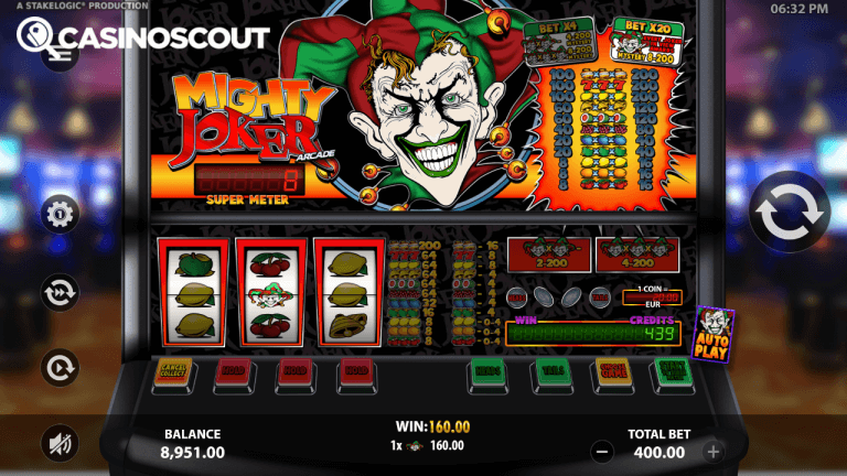 Mighty Joker Arcade Bonus