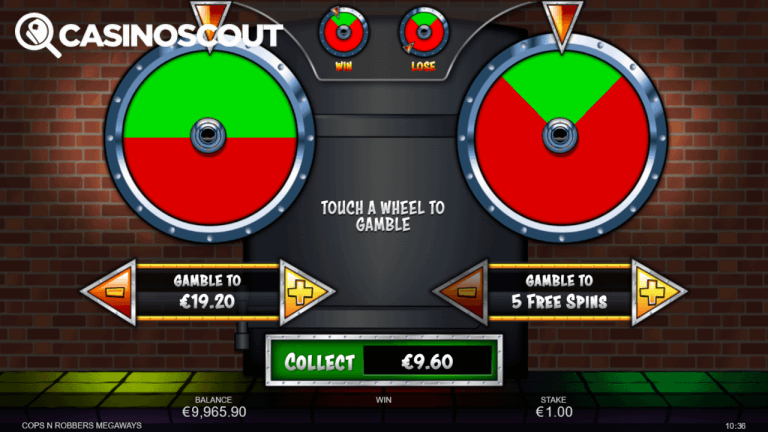 Cops N Robbers Megaways Gratis Spins