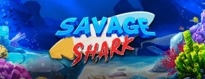Savage Shark logo achtergrond