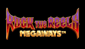 Rock the Reels Megaways logo achtergrond