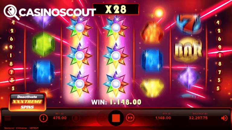 Starburst XXXtreme Gratis Spins