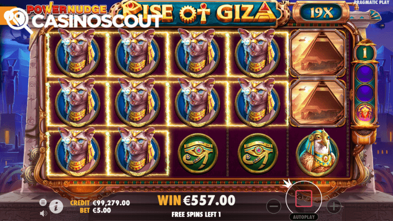 Rise of Giza PowerNudge Gratis Spins