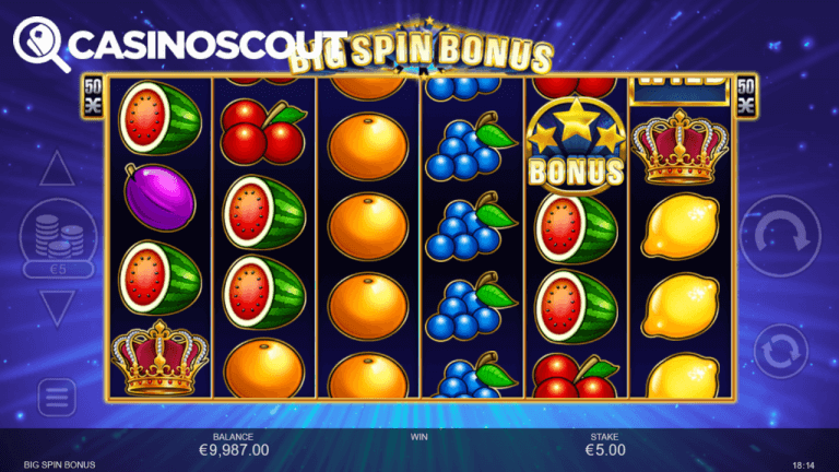 Big Spin Bonus Gratis Spins