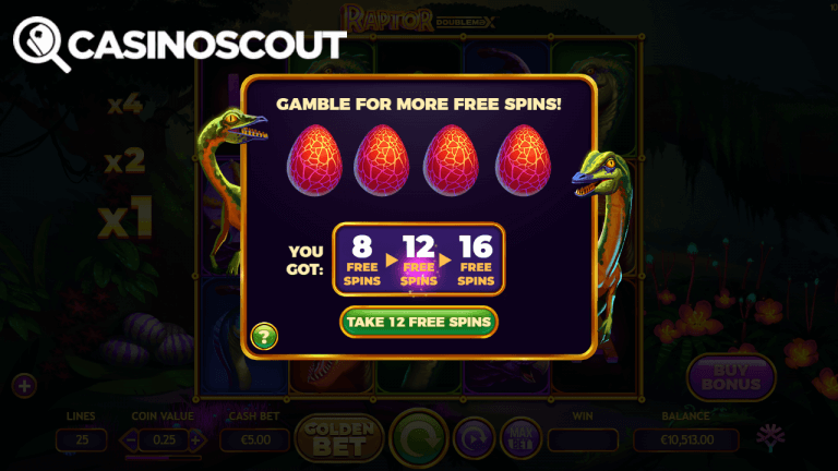 Raptor Doublemax Gratis Spins