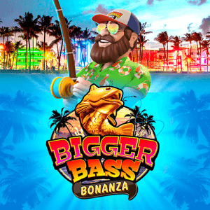 Bigger Bass Bonanza logo achtergrond