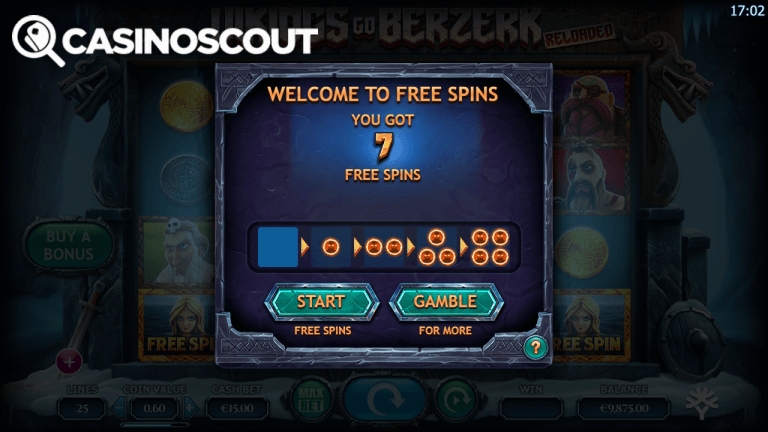 Vikings Go Bezerk Reloaded Gratis Spins