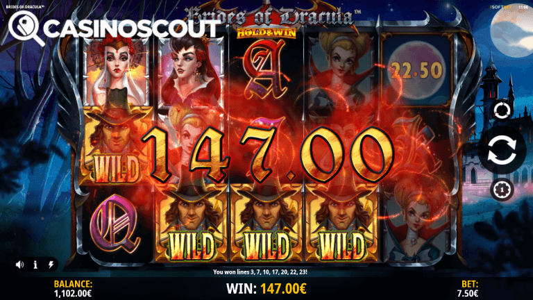 Brides of Dracula Hold & Win Bonus