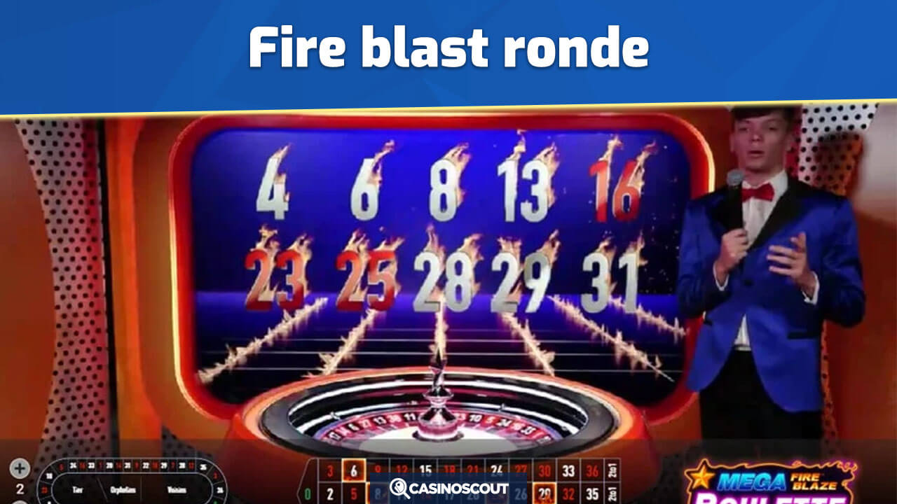 Fire blast ronde bereiken