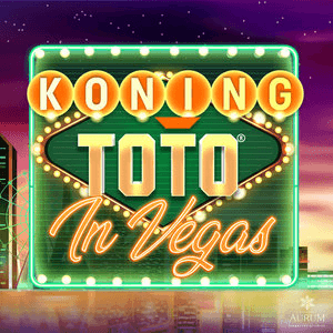 Koning TOTO in Vegas logo achtergrond