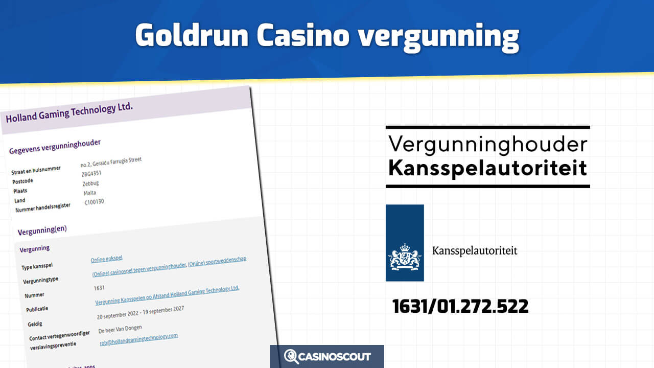 Goldrun Casino vergunning