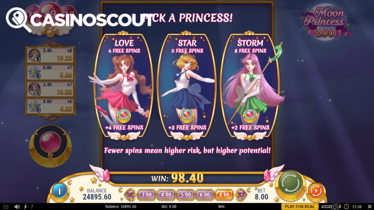 Moon Princess 100 Gratis Spins