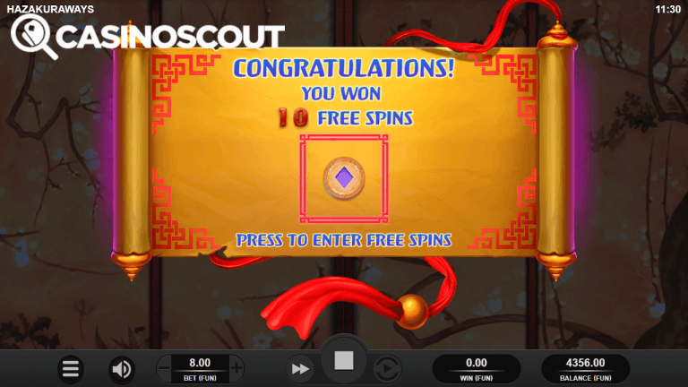 Hazakura Ways Gratis Spins