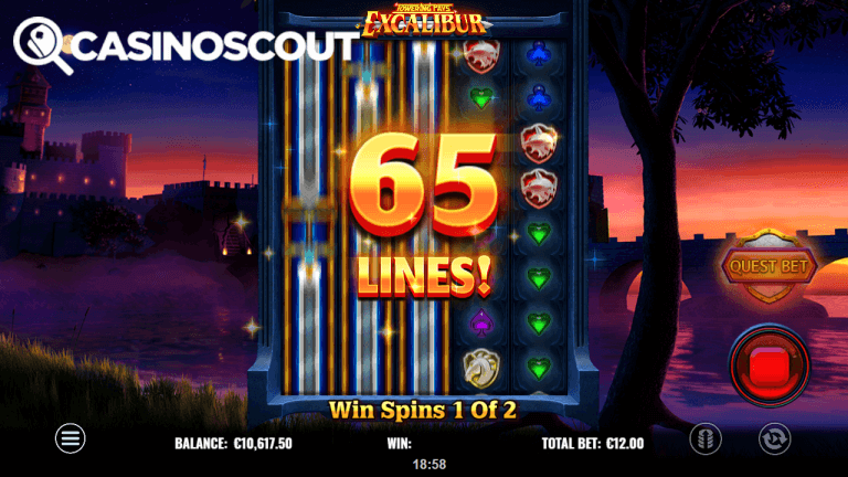 Towering Pays Excalibur Gratis Spins