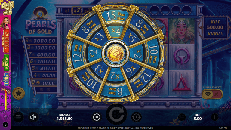 Pearls of Gold Gratis Spins