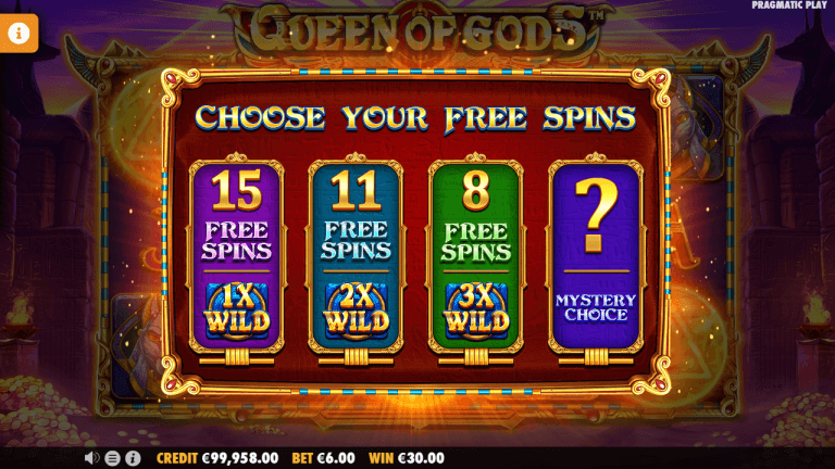 Queen of Gods Gratis Spins