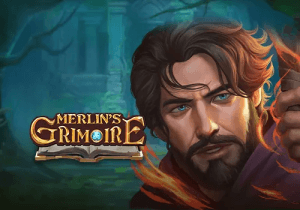 Merlin’s Grimoire logo achtergrond