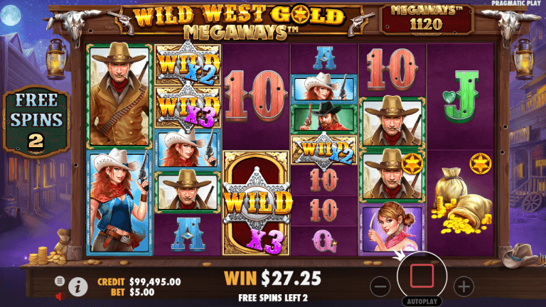 Wild West Gold Megaways Gratis Spins