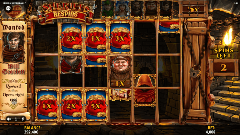 Sheriff of Nottingham 2 Gratis Spins