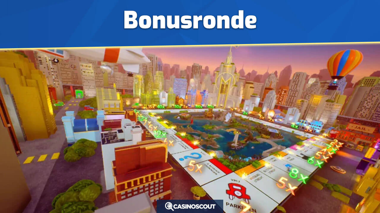 Monopoly Big Baller bonusronde en spelbord