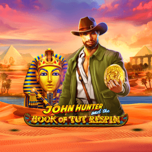 John Hunter and the Book of Tut Respin logo achtergrond