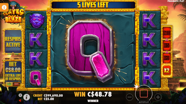 Aztec Blaze Bonus