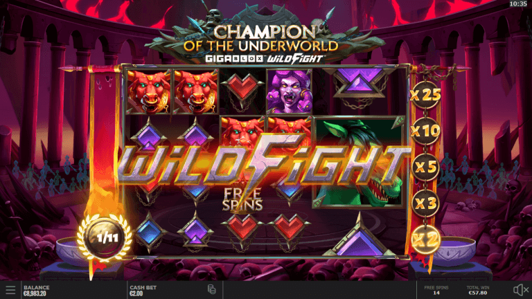 Champion of the Underworld Gratis Spins