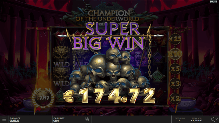 Champion of the Underworld Bonus