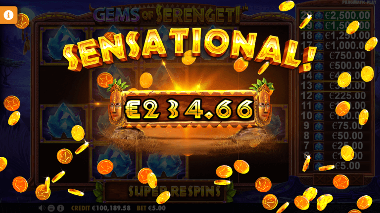 Gems of Serengeti Bonus