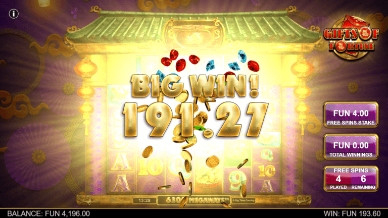 Gifts of Fortune Megaways Bonus