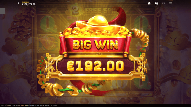 Cai Shen 168 Bonus