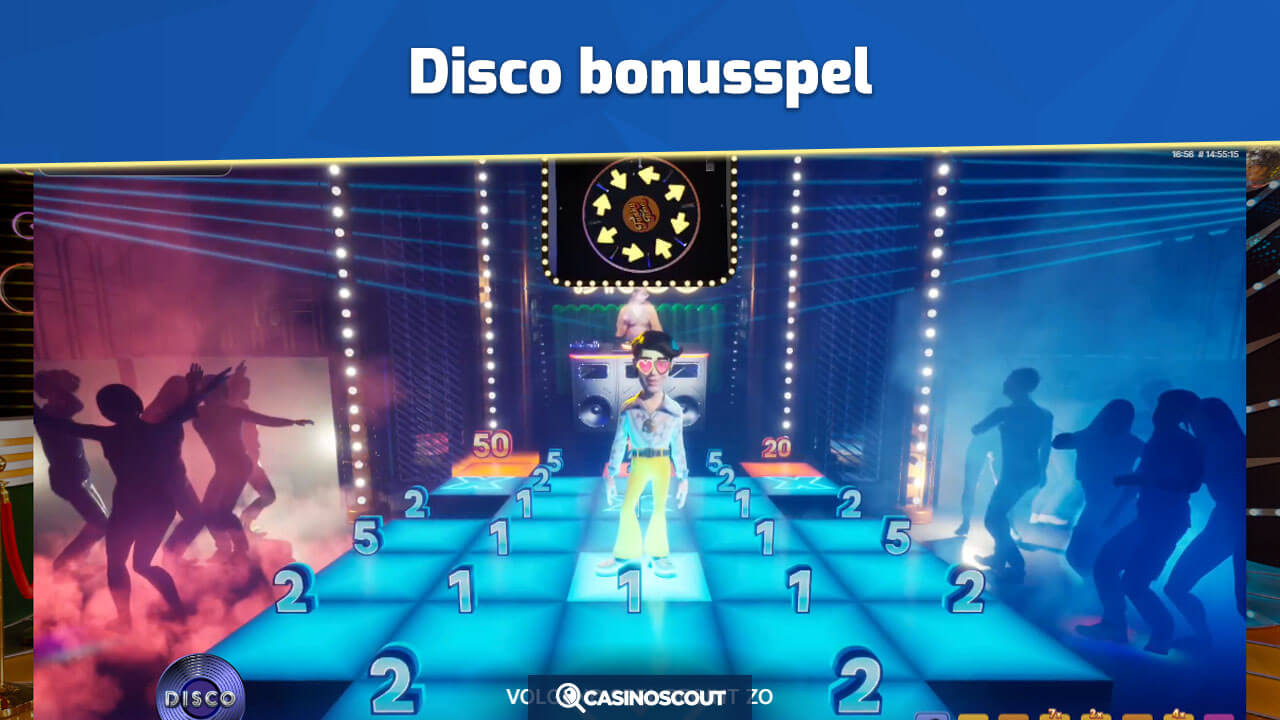 Speel het disco bonusspel