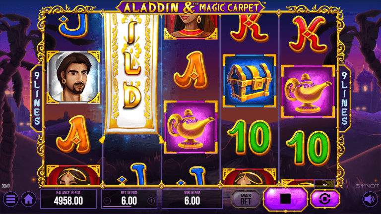Aladdin and The Magic Carpet Gratis Spins