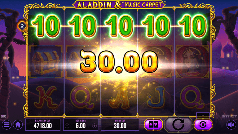 Aladdin and The Magic Carpet Bonus
