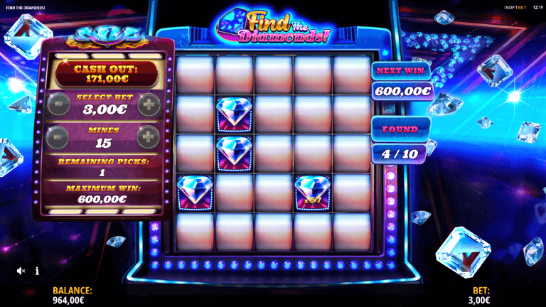 Find the Diamonds! Gratis Spins