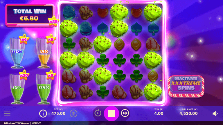 Milkshake XXXtreme Gratis Spins