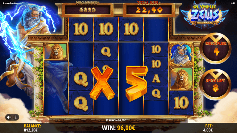 Olympus Zeus Megaways Gratis Spins