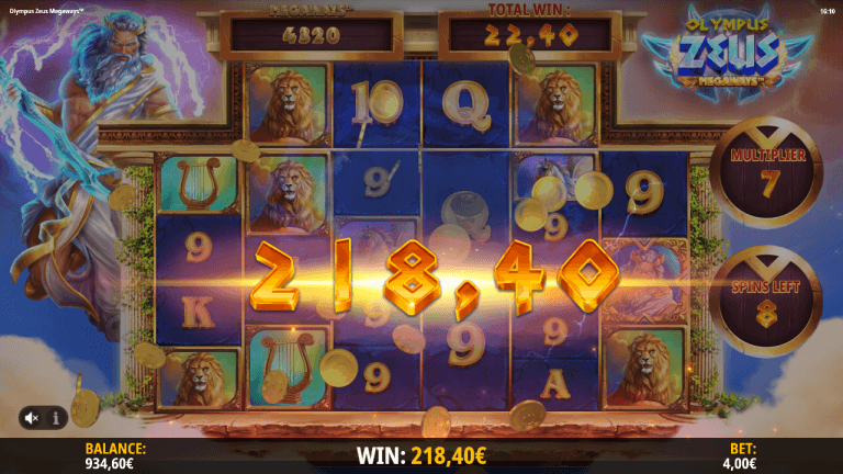 Olympus Zeus Megaways Bonus