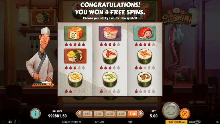 Slashimi Gratis Spins